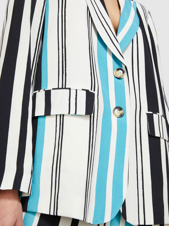 Printed blazer - women's blazers - Multi-color | Sisley image number 5